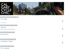 Tablet Screenshot of calgarycyclechic.com